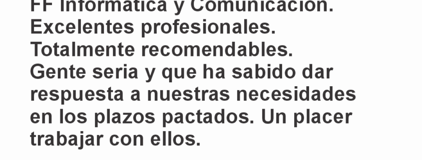 Compromiso y resultados comprobados