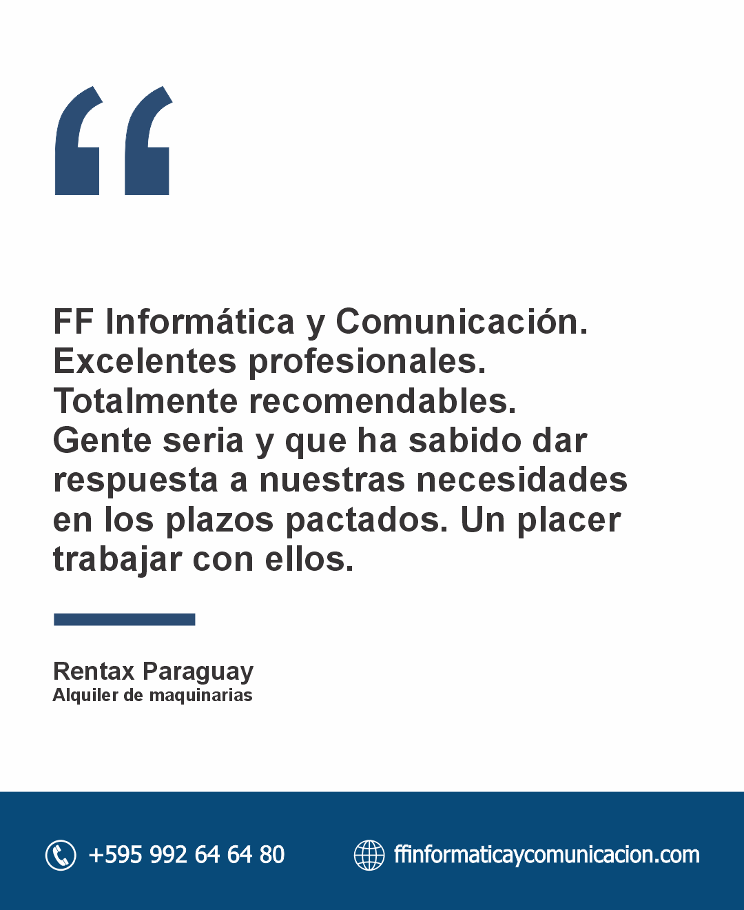 Compromiso y resultados comprobados